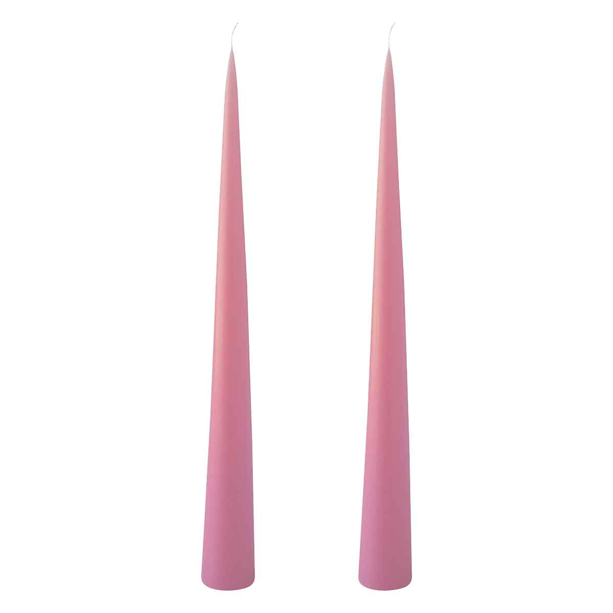 Colourful Cone Candle Pastel Rose