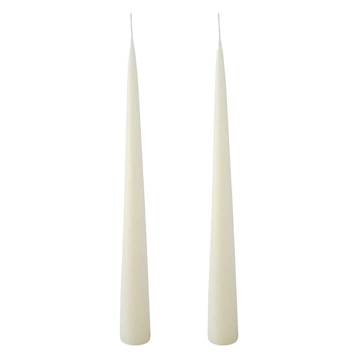 Colourful Cone Candle Off-White
