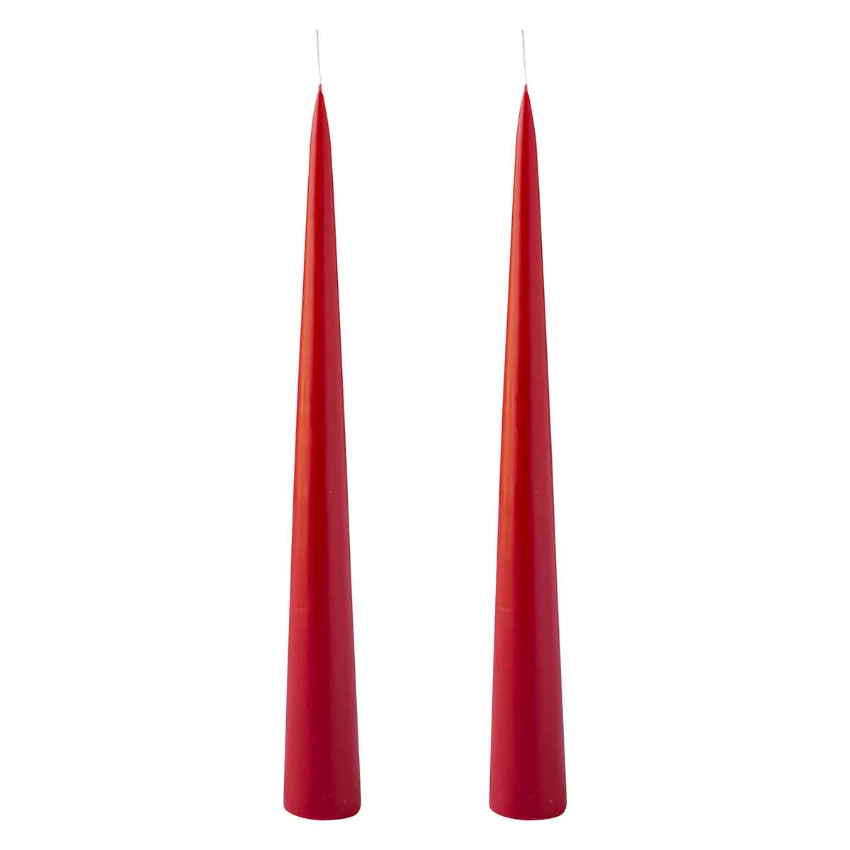 Colourful Cone Candle Dark Red