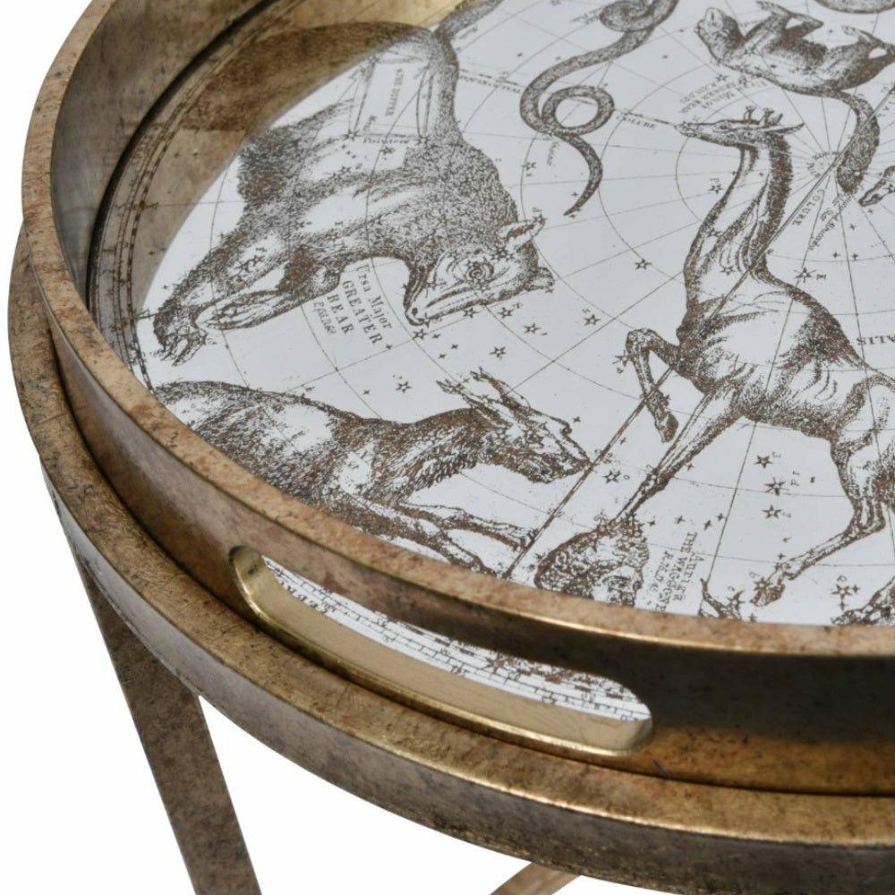 Constellation Map Set of Two Side Tables