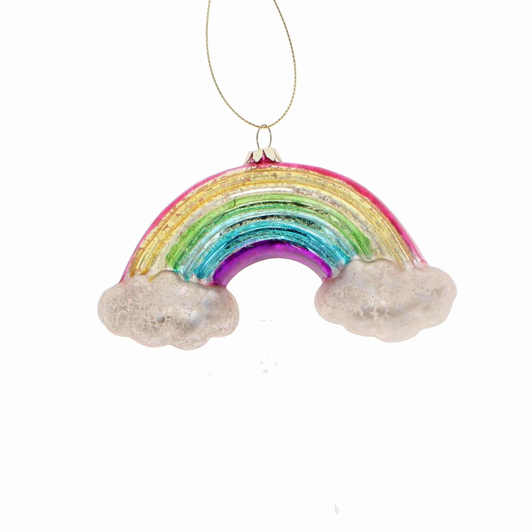 Rainbow Glass Bauble