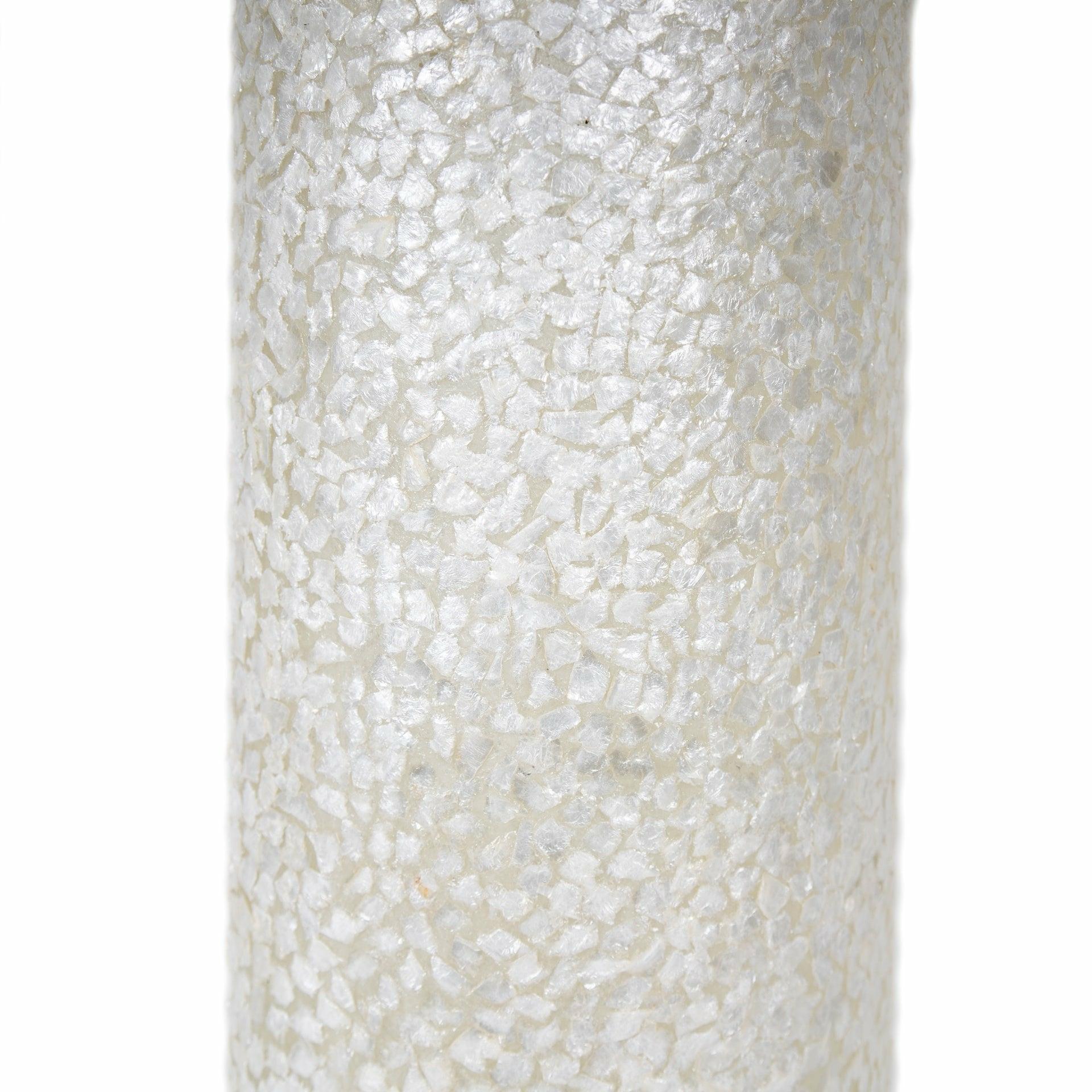 Cream Shell Cylinder Lamp, Medium