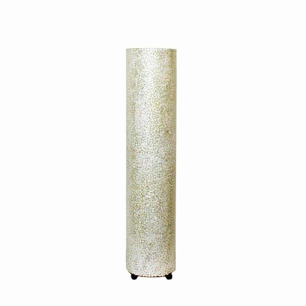 Cream Shell Cylinder Lamp, Medium