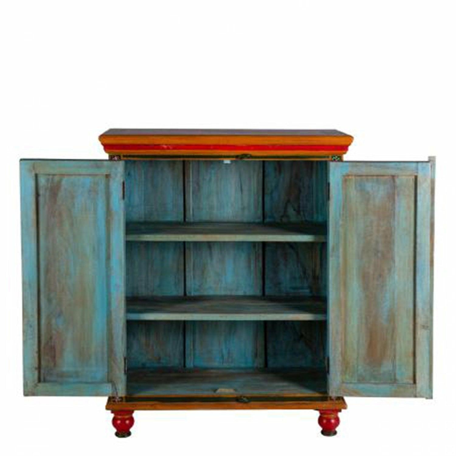 Curated - Hand Painted Folk Style Cabinet