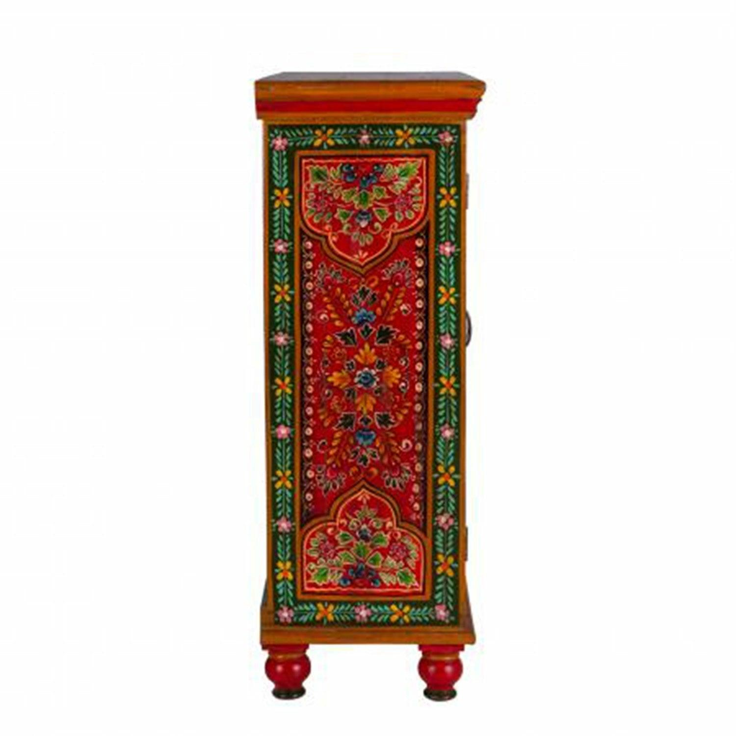 Curated - Hand Painted Folk Style Cabinet