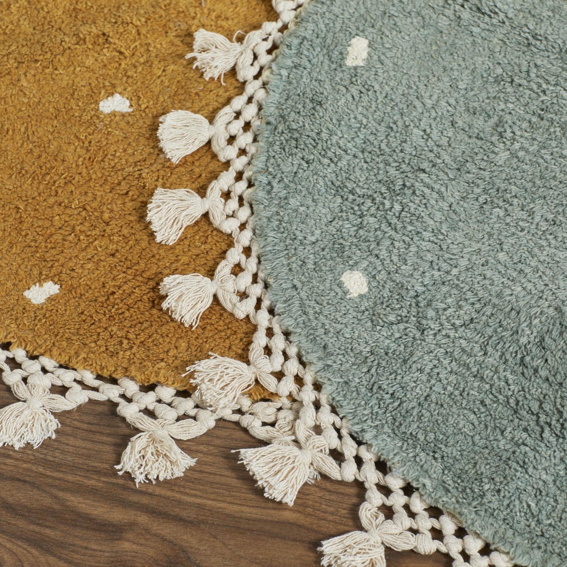 Dotty Circular Rug, Sage