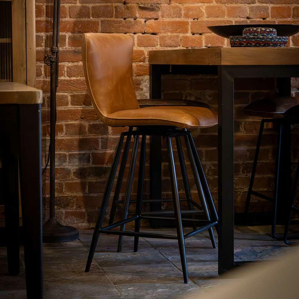 Elizabeth Counter Stool Tan PU