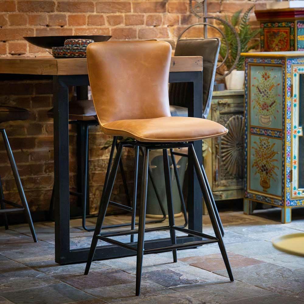 Elizabeth Counter Stool Tan PU