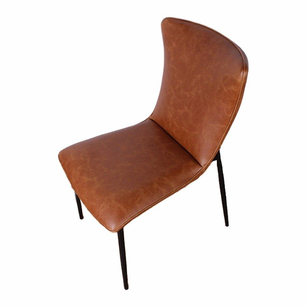 Elizabeth Dining Chair Tan Faux Leather,Grey Faux Leather