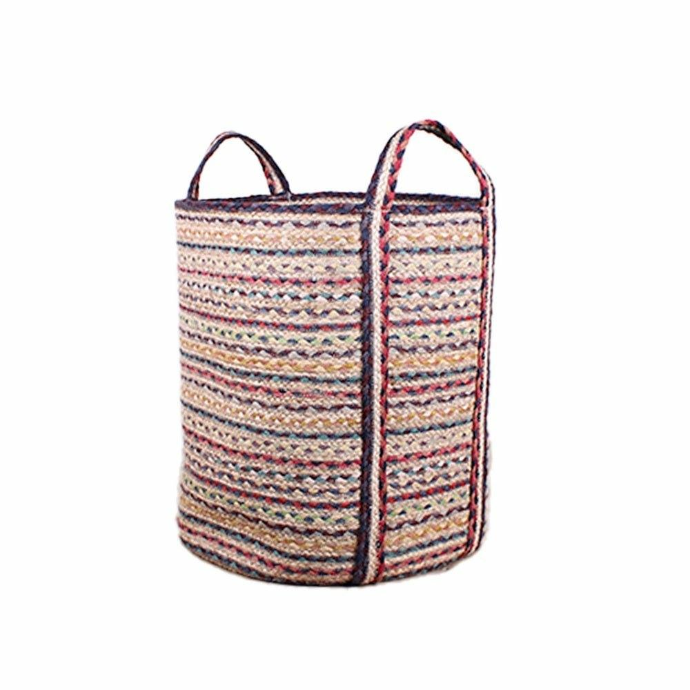 Fairisle Jute Slouchy Basket