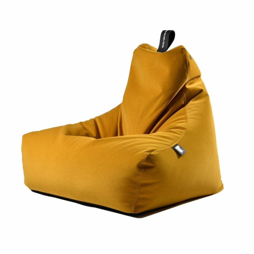 Faux Suede B Indoor Bean Bag Mustard Faux Suede