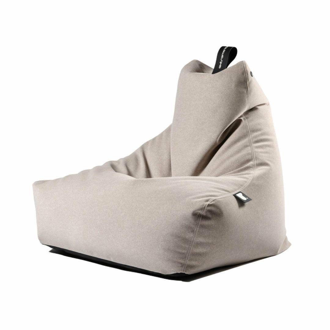 Faux Suede B Indoor Bean Bag Stone Faux Suede
