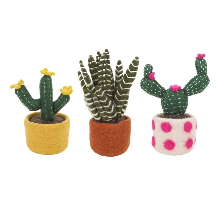 Felt Cactus Decorations, Assorted