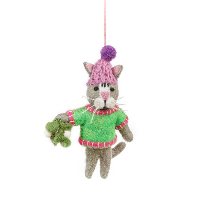 Felt Christmas Cat