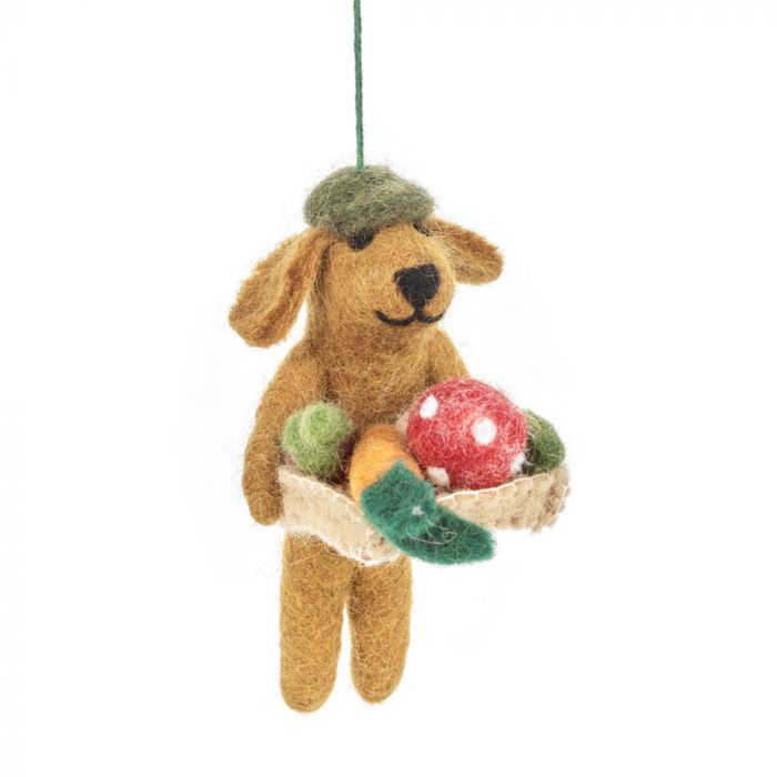Felt Gardening Dog Hanging Decoration