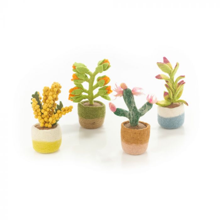 Felt Houseplant Cactus Decorations, Assorted