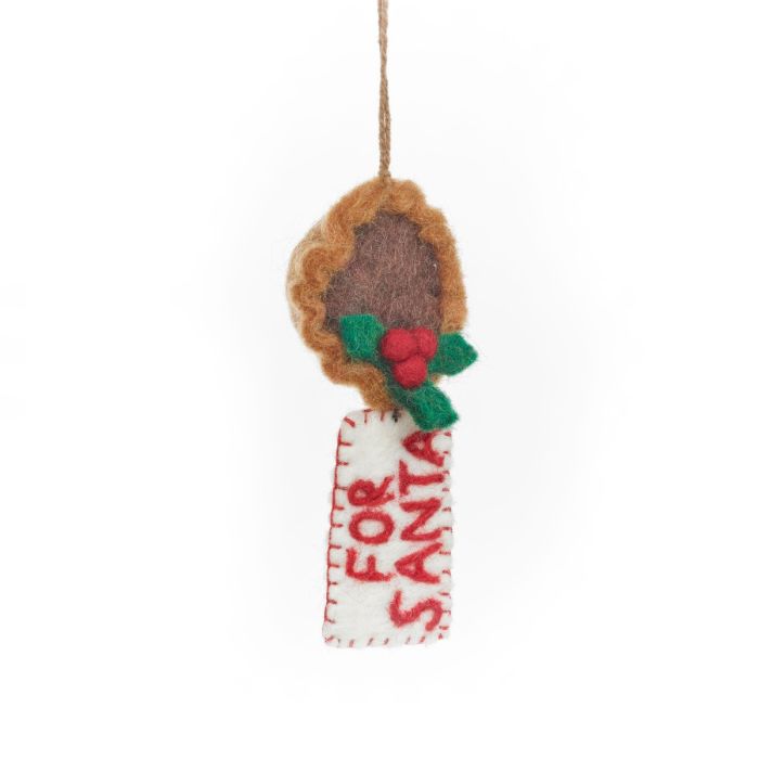 Felt Snack for Santa Hanging Decoration