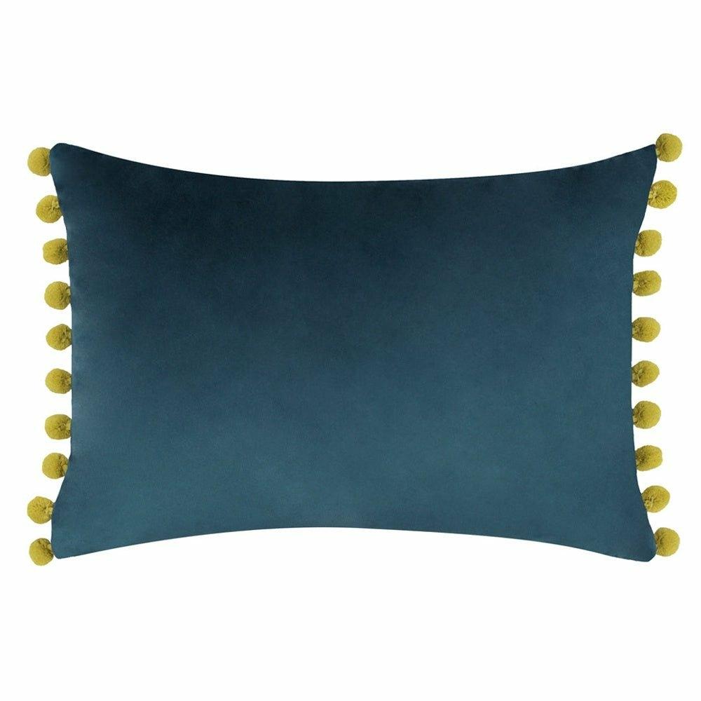 Fiesta Cushion, Indigo and Olive