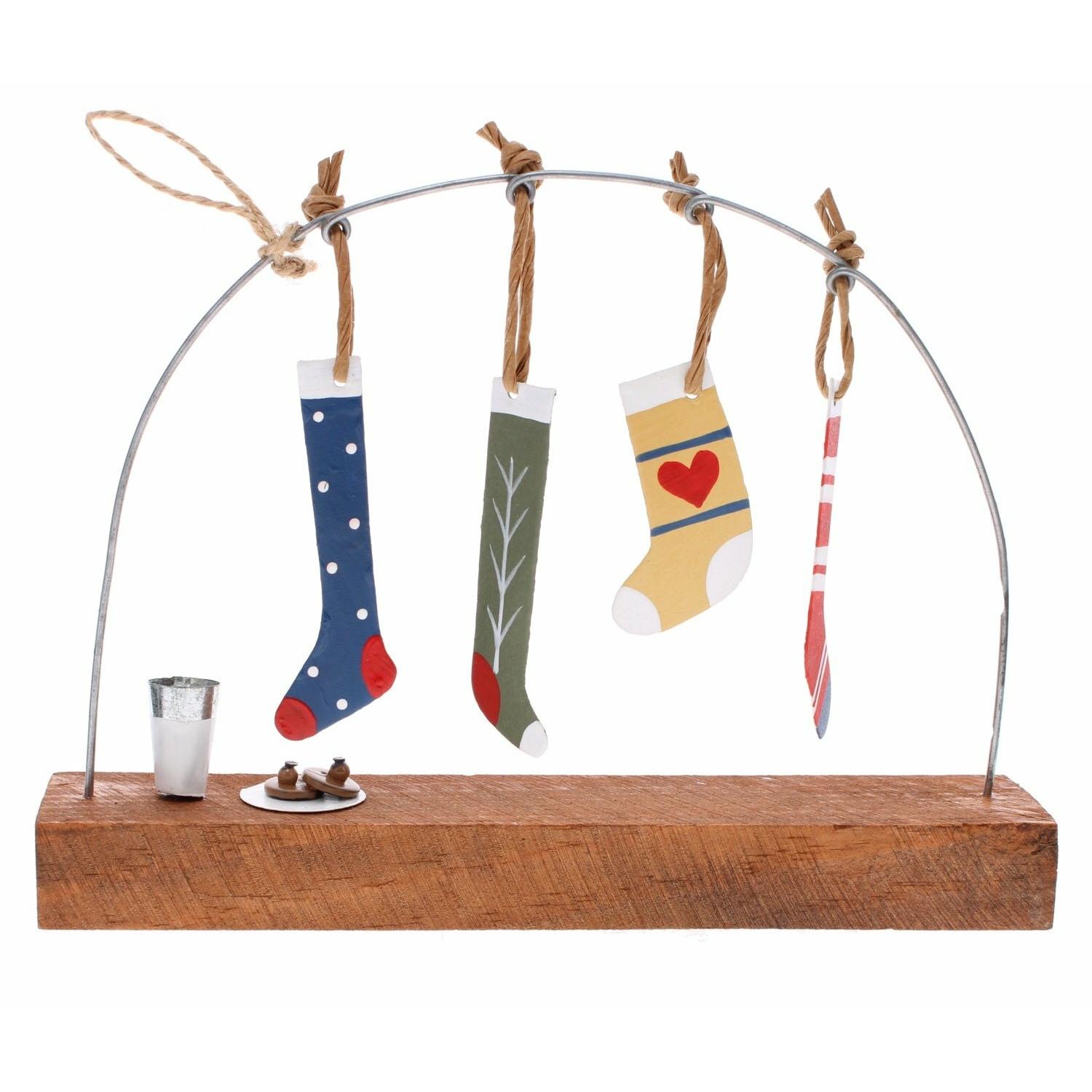 Four Hanging Stockings Scene