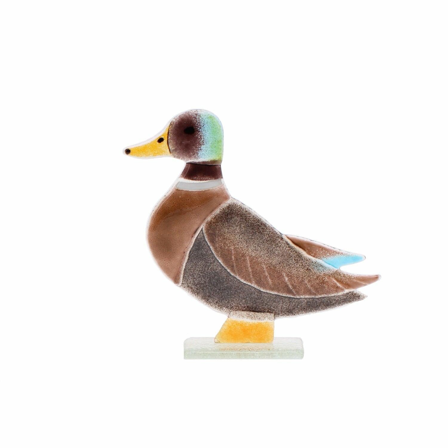 Glass Mallard Duck Ornament