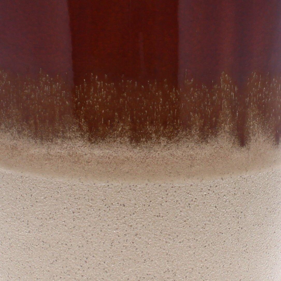 Glazed Two Tone Drip Vase