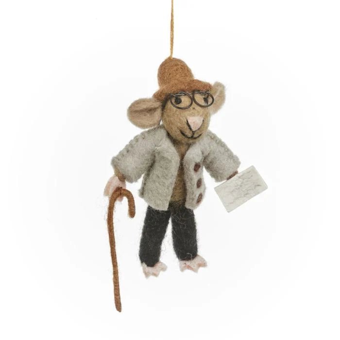 Grandpa Mouse Hanging Decoration