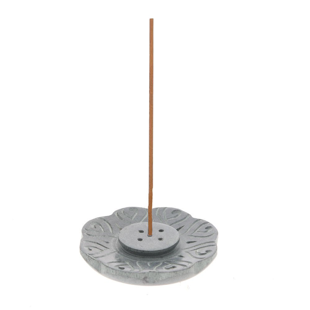 Grey Incense Holder Plate, Assorted Patterns