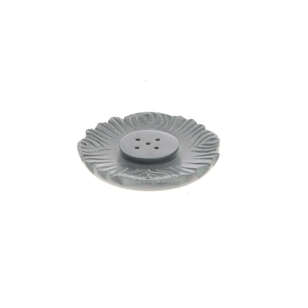 Grey Incense Holder Plate, Assorted Patterns