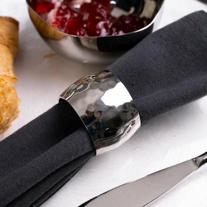 Hammered Round Napkin Ring