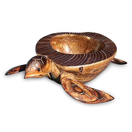Hand Carved Turtle Bowl