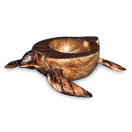 Hand Carved Turtle Bowl