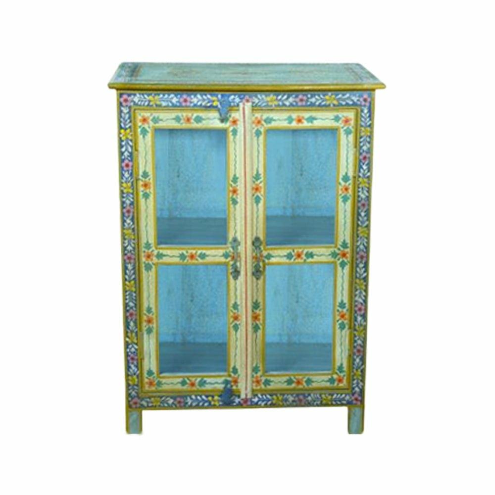 Hand Painted Two Door Cabinet, Glazed