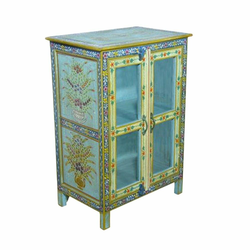Hand Painted Two Door Cabinet, Glazed