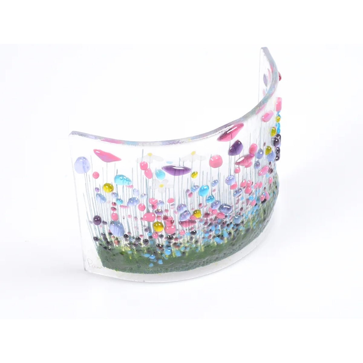 Handmade Glass Wildflower Curve