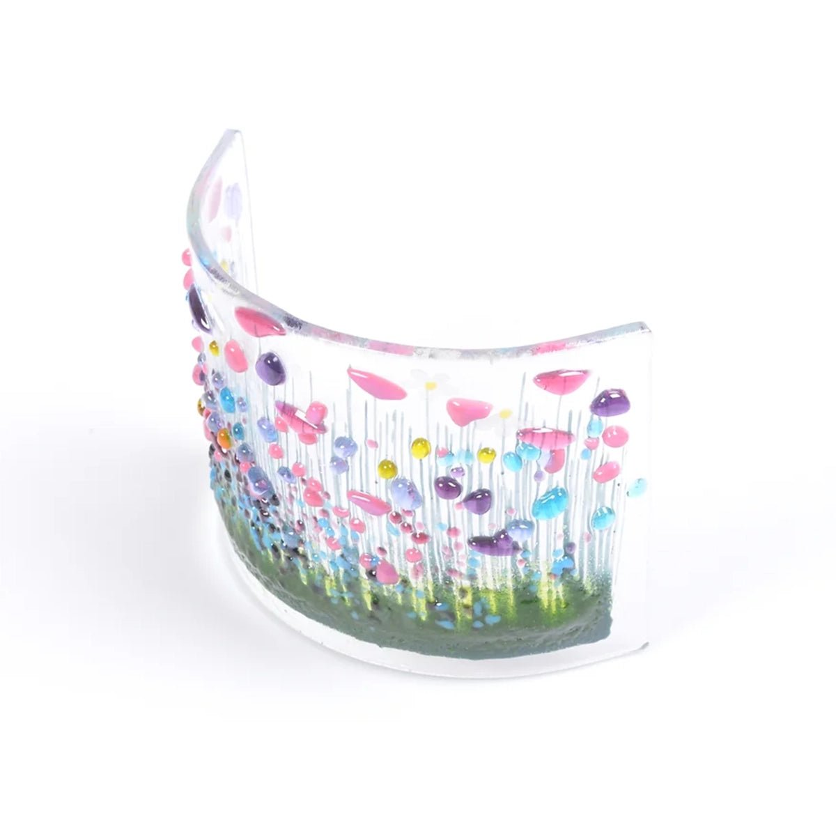 Handmade Glass Wildflower Curve