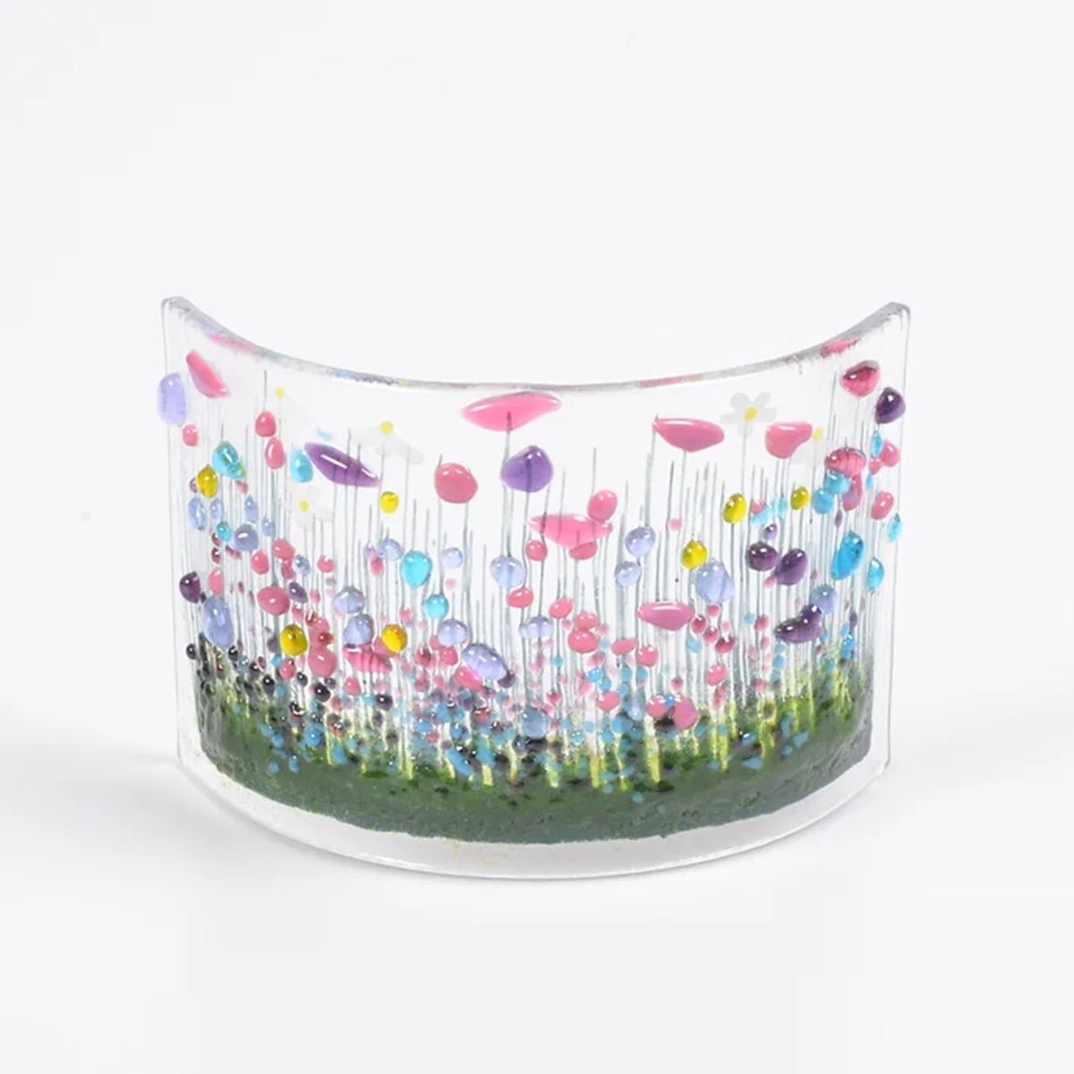 Handmade Glass Wildflower Curve