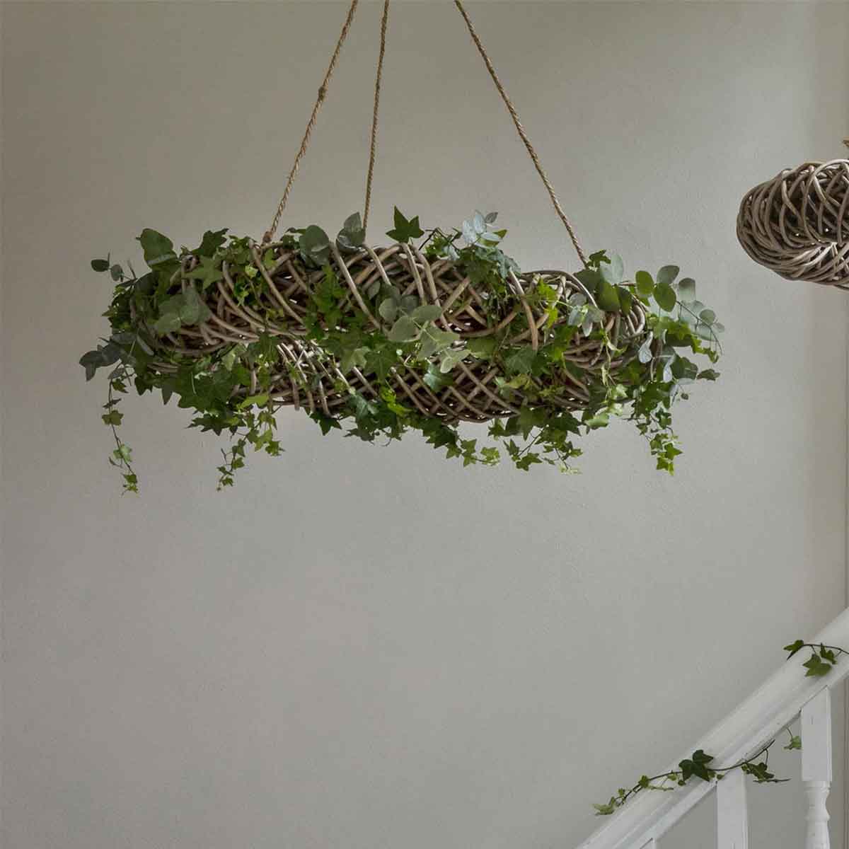 Hanging Rattan Wreath Small 50cm,Large 70cm