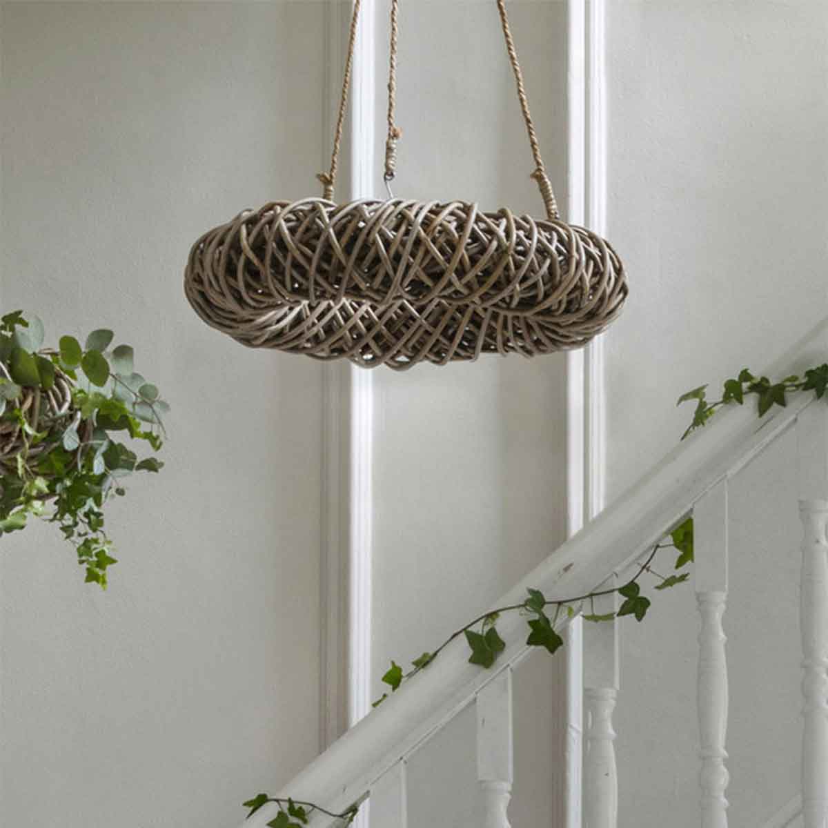 Hanging Rattan Wreath Small 50cm,Large 70cm