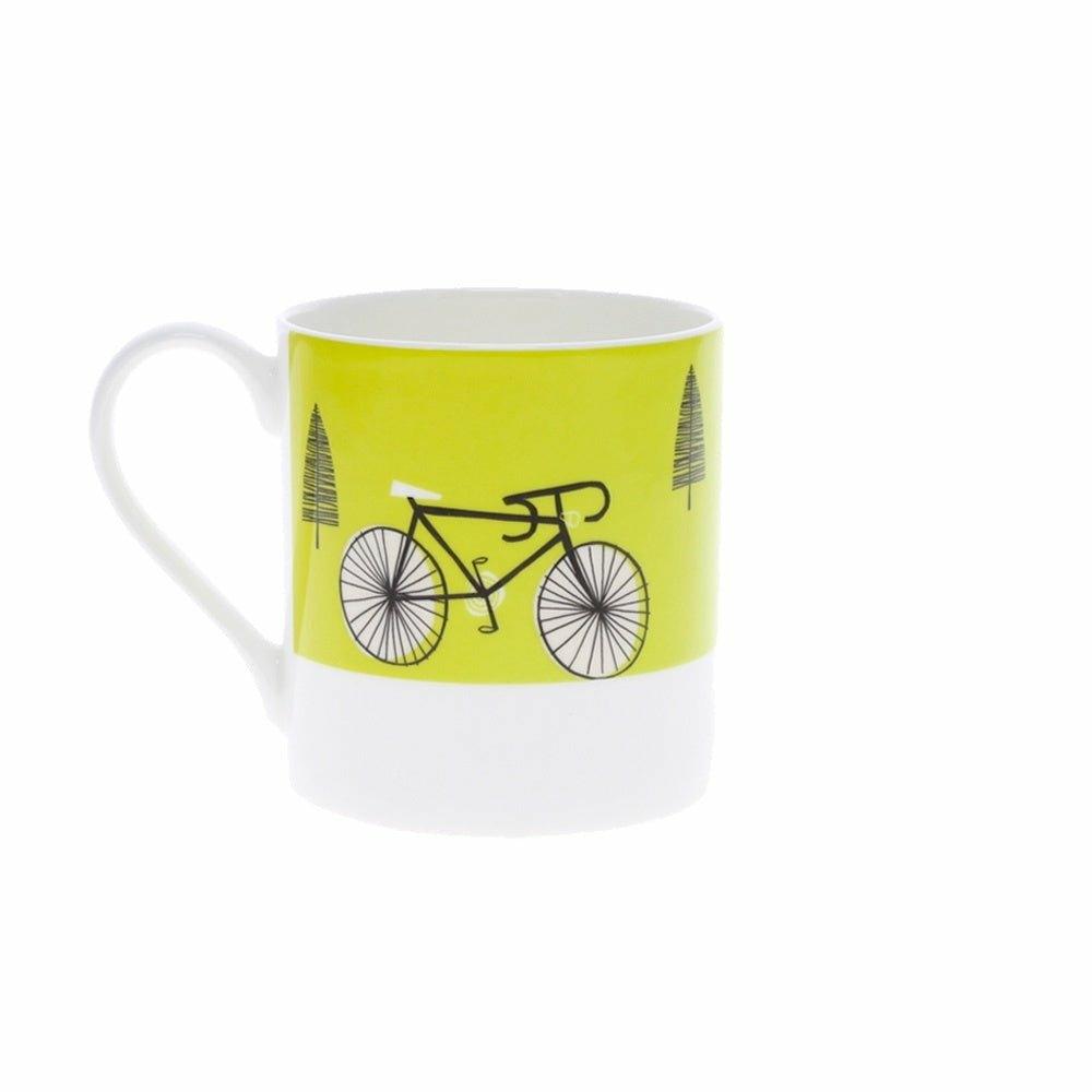 Happiness is being in the Countryside Mug, Bike, Green