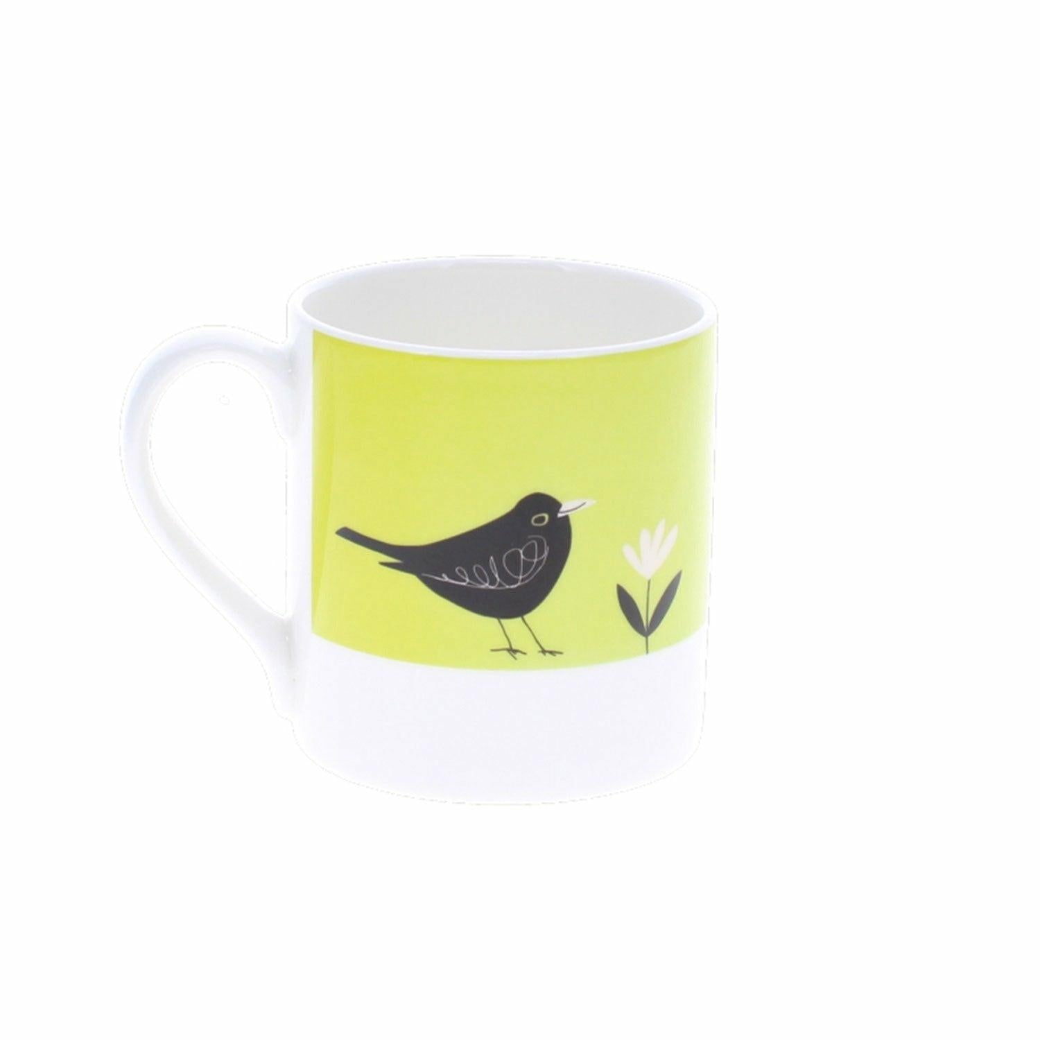 Happiness is being in the Garden Mug, Blackbird