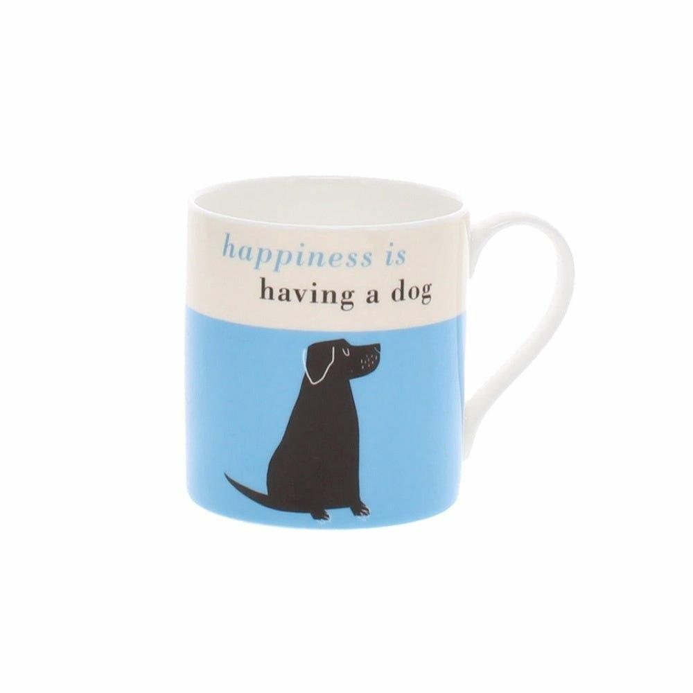 Happiness is Having a Black Lab Mug, Turquoise