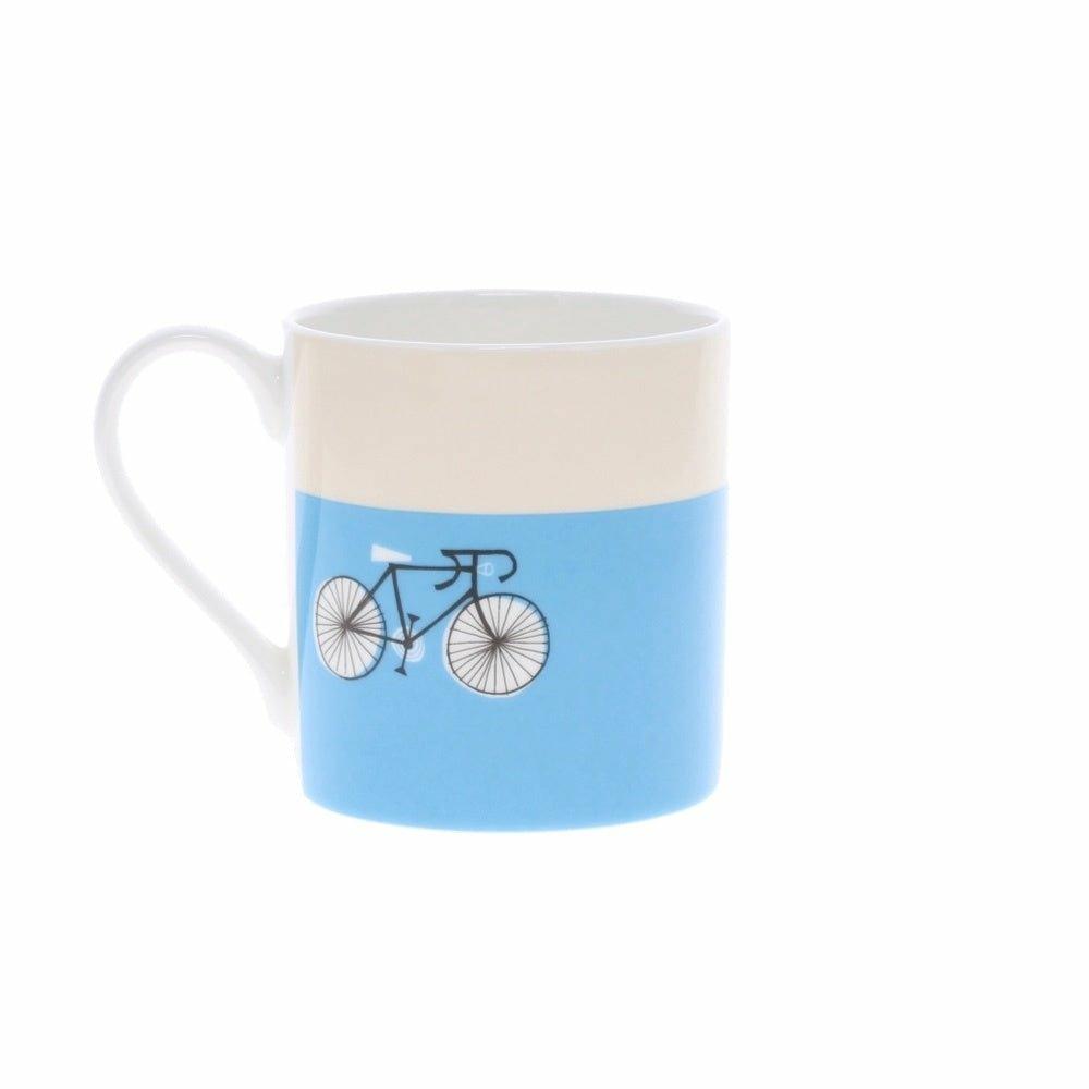 Happiness is Riding a Bike Mug, Turquoise