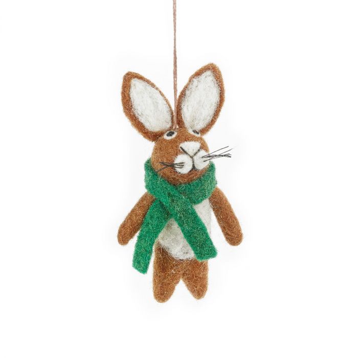 Hare Hanging Felt Decoration