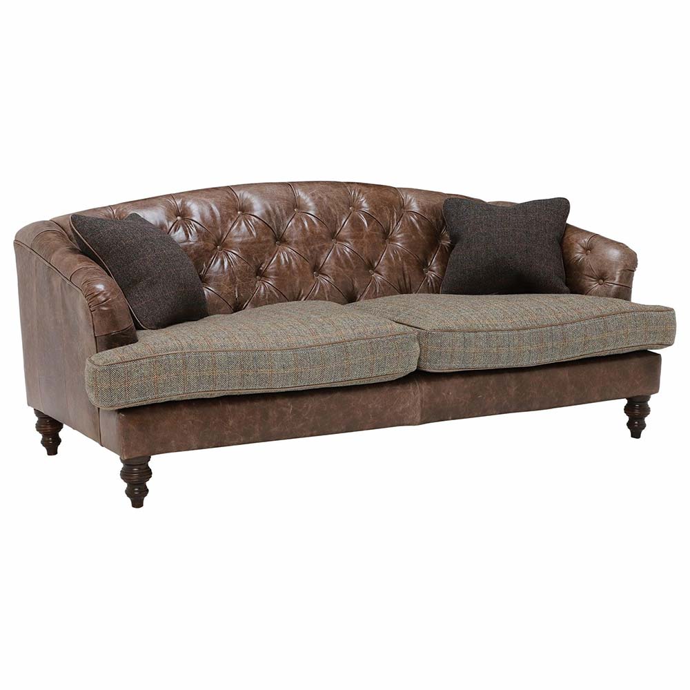 Harris Tweed Dalmore Sofa Midi (Large) / Autumn Leaves Brown / Bracken Herringbone,Midi (Large) / Autumn Leaves Brown / Cerulean Highland Herringbone,Midi (Large) / Autumn Leaves Brown / Heather,Midi (Large) / Autumn Leaves Brown / Loden Herringbone,Midi (Large) / Autumn Leaves Brown / Peat Herringbone,Midi (Large) / Autumn Leaves Brown / Willow Herringbone,Midi (Large) / Autumn Leaves Brown / Winter Check,Midi (Large) / Brompton Tan / Bracken Herringbone,Midi (Large) / Brompton Tan / Cerulean Highland Herr