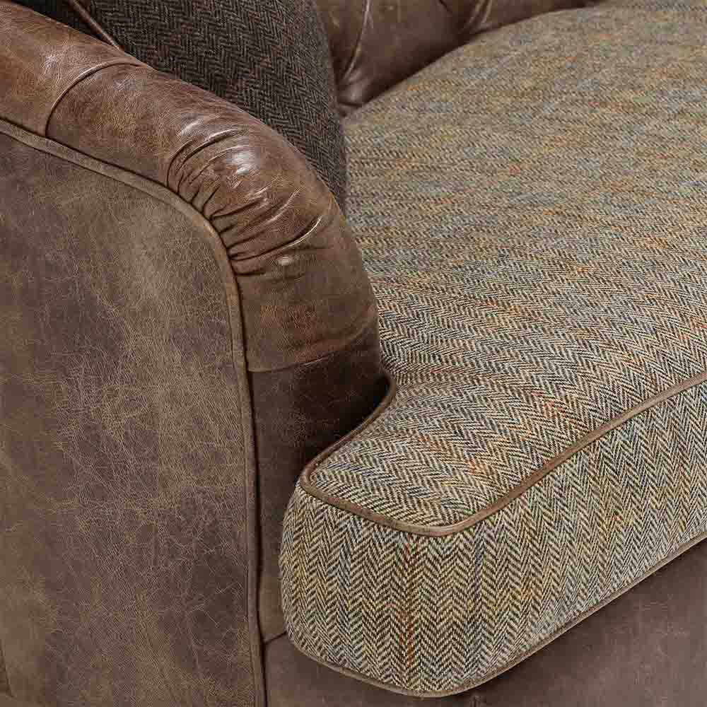 Harris Tweed Dalmore Sofa Midi (Large) / Autumn Leaves Brown / Bracken Herringbone,Midi (Large) / Autumn Leaves Brown / Cerulean Highland Herringbone,Midi (Large) / Autumn Leaves Brown / Heather,Midi (Large) / Autumn Leaves Brown / Loden Herringbone,Midi (Large) / Autumn Leaves Brown / Peat Herringbone,Midi (Large) / Autumn Leaves Brown / Willow Herringbone,Midi (Large) / Autumn Leaves Brown / Winter Check,Midi (Large) / Brompton Tan / Bracken Herringbone,Midi (Large) / Brompton Tan / Cerulean Highland Herr