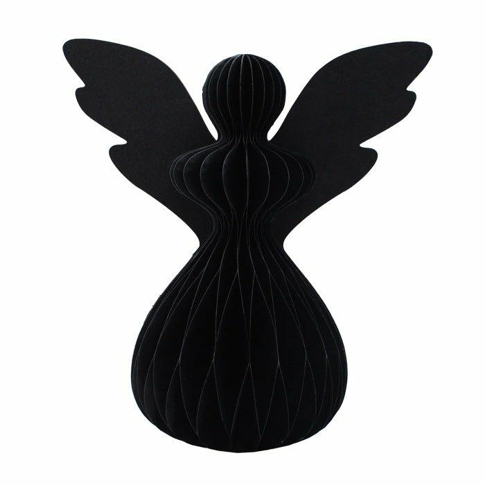 Honeycomb Paper Angel, 50cm Black