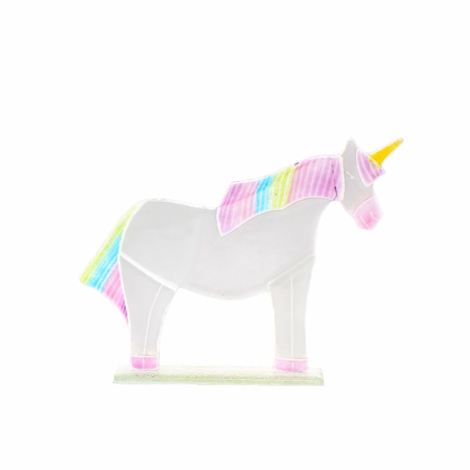 Hope The Unicorn Glass Ornament