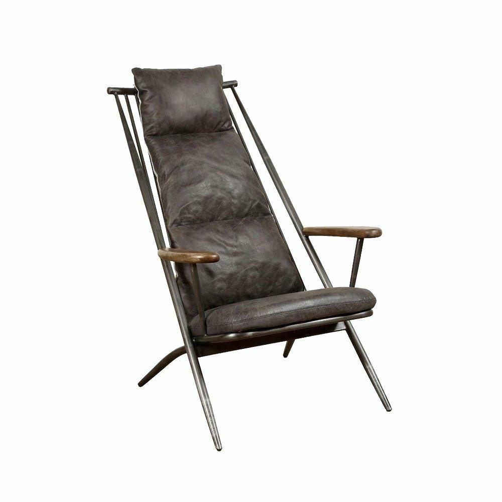 Huntingdon Studio Chair, Grey Leather