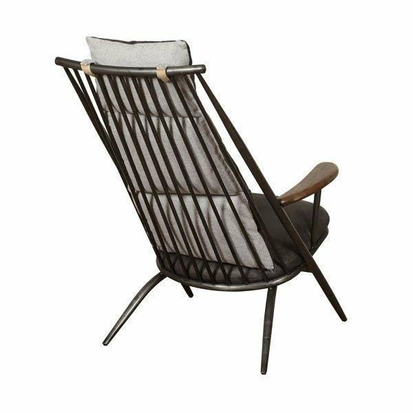 Huntingdon Studio Chair, Grey Leather