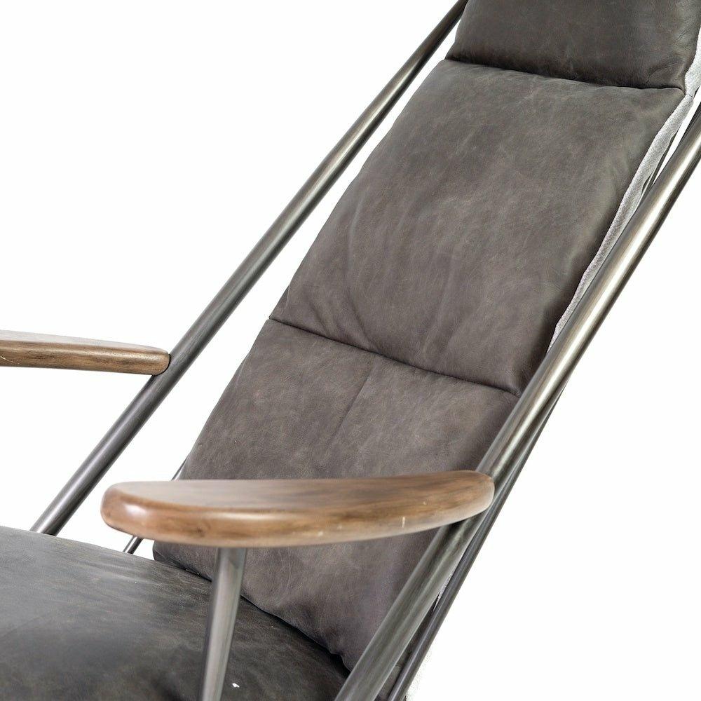 Huntingdon Studio Chair, Grey Leather